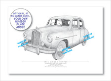 Singer Hunter hand-drawn A5