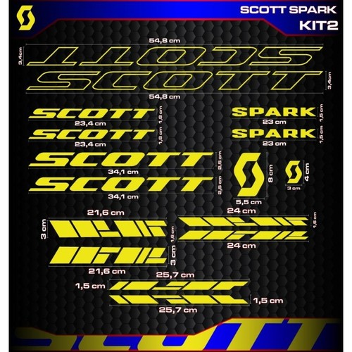 Scott spark bike frame decal - bike,