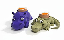 Animal Egg Cup Holder for Kids Boys Girls Breakfast Egg Hippo Crocodile Dinosaur