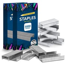 10000 Office Staples 26/6 | Standard Fit 26/6mm Staples for Desktop Staplers