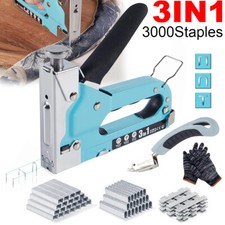 Staple Gun Heavy Duty Tacker Stapler Upholstery Nail Gun 3000x Staples Hand Tool