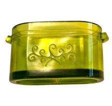 Vintage Westmoreland Green Glass Jam Jar Trinket Bowl * Missing Lid