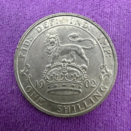 1902 edward vii one shilling - one,