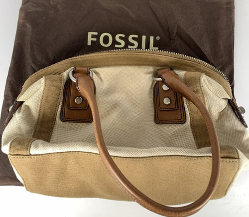 Fossil canvas tote bag handbag - tote,