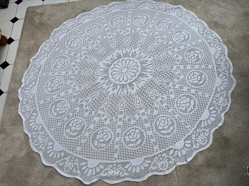 Vintage large white round - vintage,