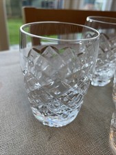 Vintage Whiskey Glasses Curved Tumbler Design Gorgeous Design Set of 6 Gift