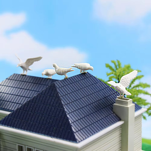 Model railway pigeon bird - model,