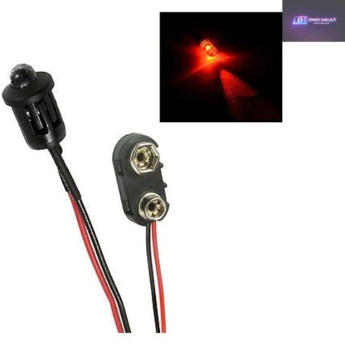 Impressive flashing red led - red,
