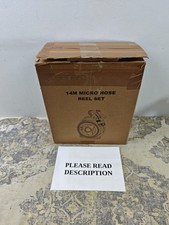 Garden Hose Reel 14M, Compact & Portable Hose Pipe Reel, Manual Retractable Gard