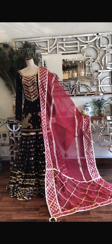 Womens black mnr sharara - ,