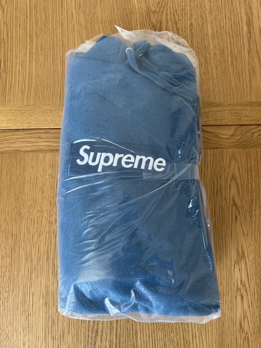Supreme box logo hoodie blue - box,