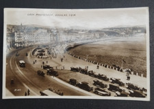 Vintage Black & White Postcard loch promenade Douglas isle of man posted 1937