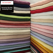 Double Gauze 100% Cotton Fabric Dressmaking Plain Lightweight Soft Muslin