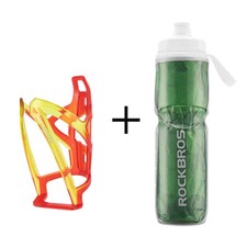 ROCKBROS Cold Insulated Cool Water Bottle with Cage 750ml Bike Kettle  PC Holder