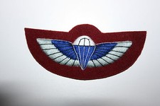 BRITISH SAS SPECIAL AIR SERVICE S.A.S. PARACHUTE REGIMENT WING ON MAROON FELT