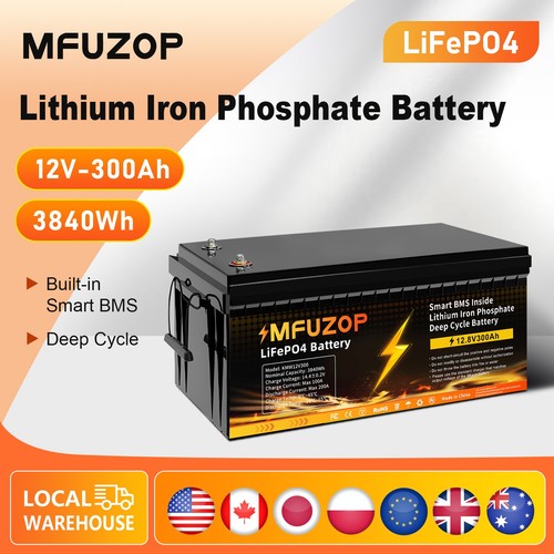 12v 300ah lifepo4 lithium - 12v,