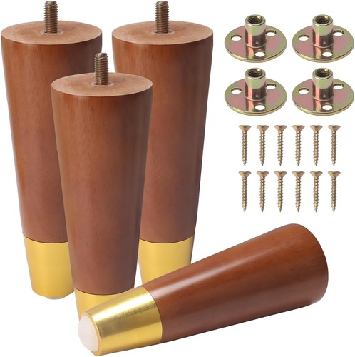 Wooden furniture legs 15cm - wooden,