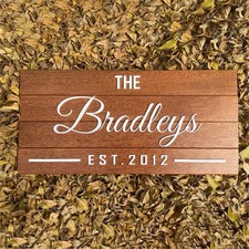 Custom Solid Wood Sign