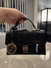 Dune ladies black weave grab