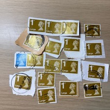 1st Class gold large franked