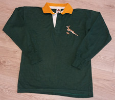 Retro South Africa 'Springboks' Rugby Shirt Acrylic Size Small 90's