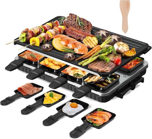 Raclette grill 8 - 2-in-1,