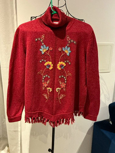 Alfred dunner red floral - alfred,