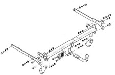 Swan Neck Tow Bar For Toyota Yaris Cross 2021- NO ELECTRICS - T/079