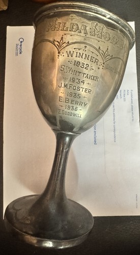 Vintage trophy cup hilda - vintage, trophy/cup.
