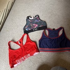 Lot Of 3 inc Calvin klein sports bra size 10