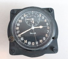 Vintage Smiths Jaeger Le Coultre WWII Air Force cockpit clock