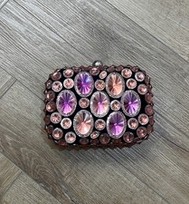 BUTLER & WILSON New Jewelled Beaded Evening Party Clutch Bag w/ Detach Strap*