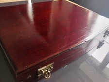 Vintage Mahogany cutlery case