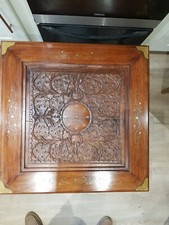 Stunning Vintage Burmese Hand Carved Hardwood Coffee Table, Delivery Possible 