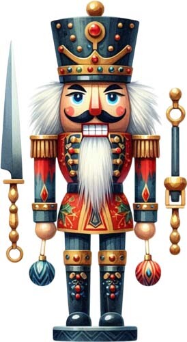 Christmas nutcracker wall art - nutcracker,