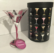 Retro Lolita Cocktail Glass. Martini Collection “Shopaholic” Boxed