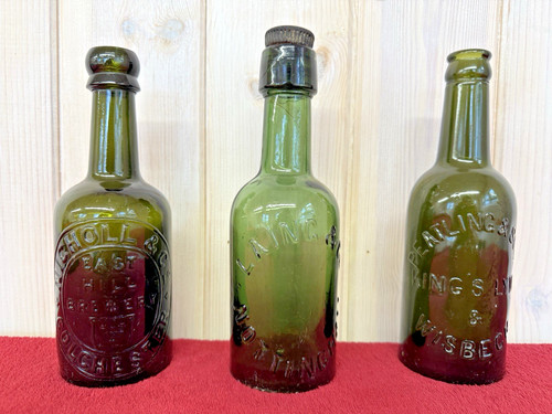Beer bottles green - beer, glass