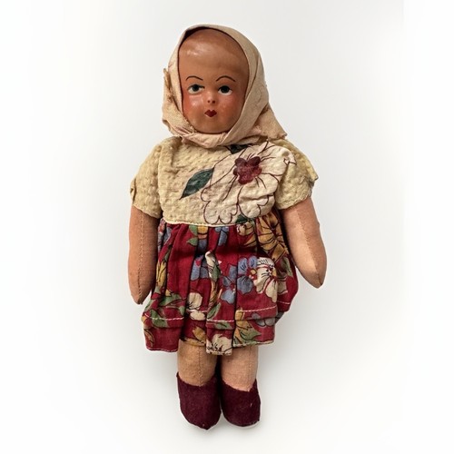 Vintage hungarian folk doll - vintage,