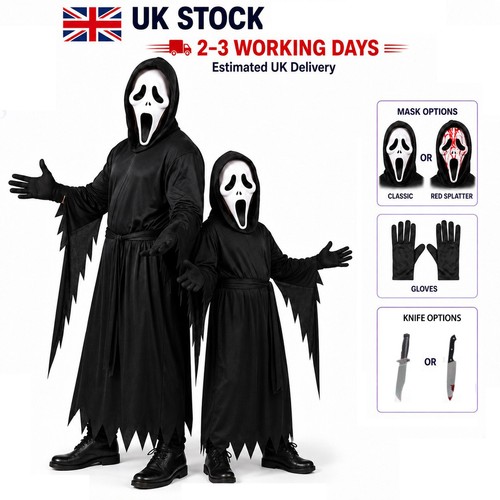 Adult kids scream - ghost, face