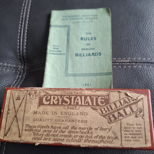 Vintage crystalate billiard - vintage,