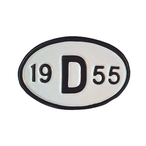Rear year plate 19d55 1955 - 19d55,