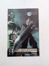 Final Fantasy VII Squaresoft Playstation Game 1997 Advertisement - See Details