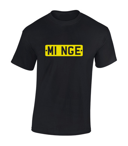 Minge license plate - plate, mens