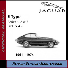 Jaguar E Type Series 1, 2 & 3 Workshop Service Manual 1961 - 1974 3.8L & 4.2 USB