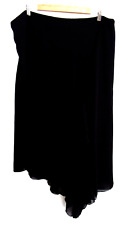 Jacqui-e Chiffon Skirt Women's Long Asymmetrical Lined Smart Occasion Size 18