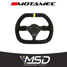Motamec Formula Racing Steering Wheel Small Double D 270mm Black Suede / Spoke