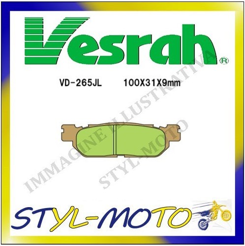 265jl rear sintered brake - vd-265jl,