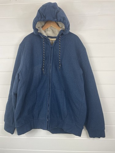 Blue zipped hooded jacket - -,