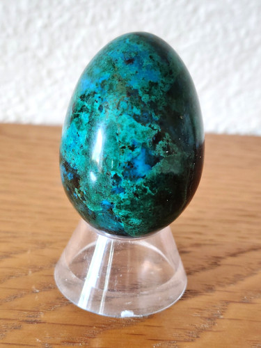 Chrysocolla egg polished - chrysocolla,