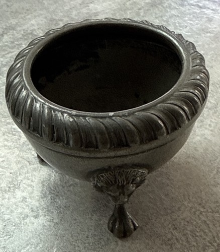 Vintage pewter cauldron lion - vintage,